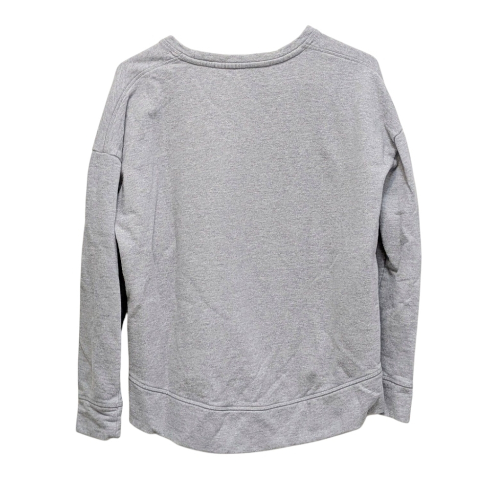 Athleta Cityscape Crewneck Grey Side Zipper Sweatshirt XS - Picture 3 of 6